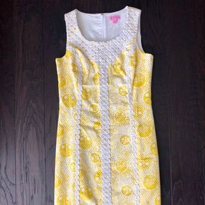 🌞 NWOT Lilly Pulitzer Yellow & White Sun Dress 🌞